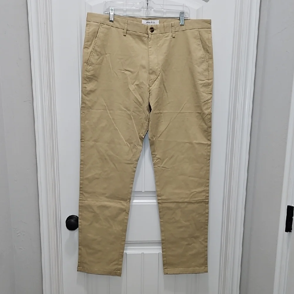 Collars & Co. Classic CEO Khaki Chino Pants New